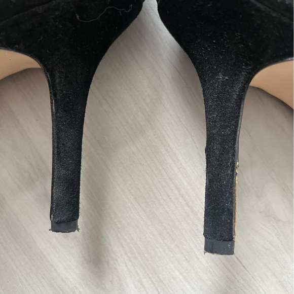 White House black market black suede fold over boots 9 - Picture 13 of 13